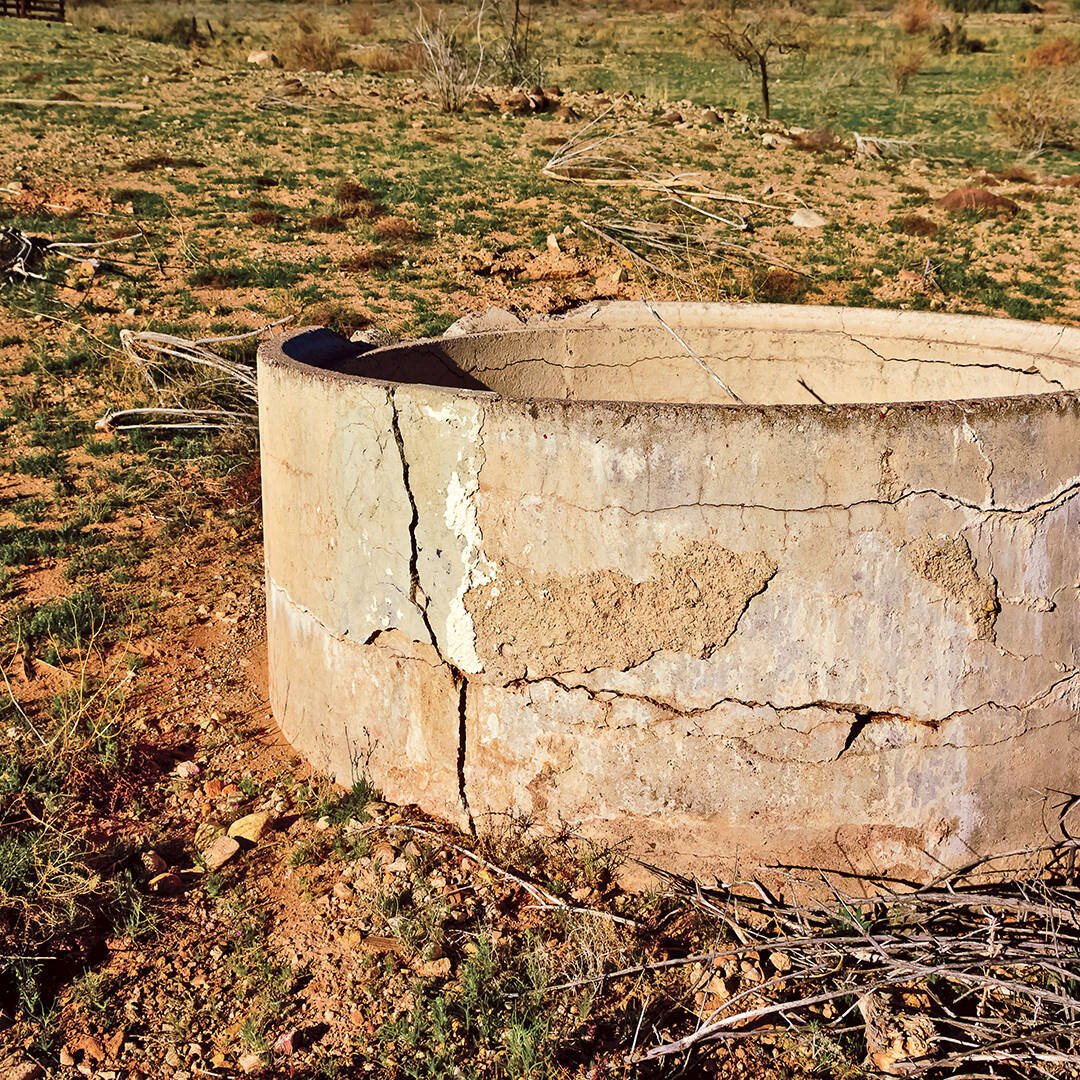 An old concrete well
