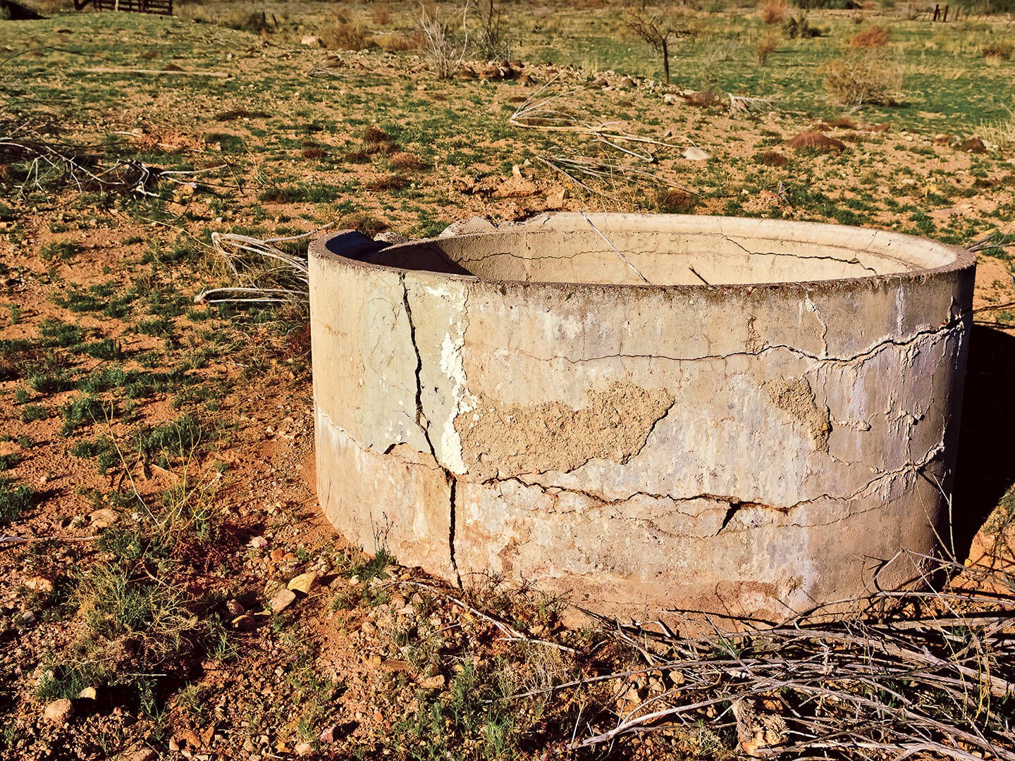 An old concrete well