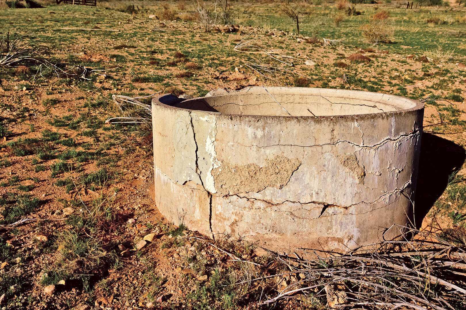 An old concrete well