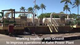 working with oceanit to improve opeartions at kahe power plant