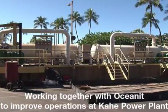 working with oceanit to improve opeartions at kahe power plant