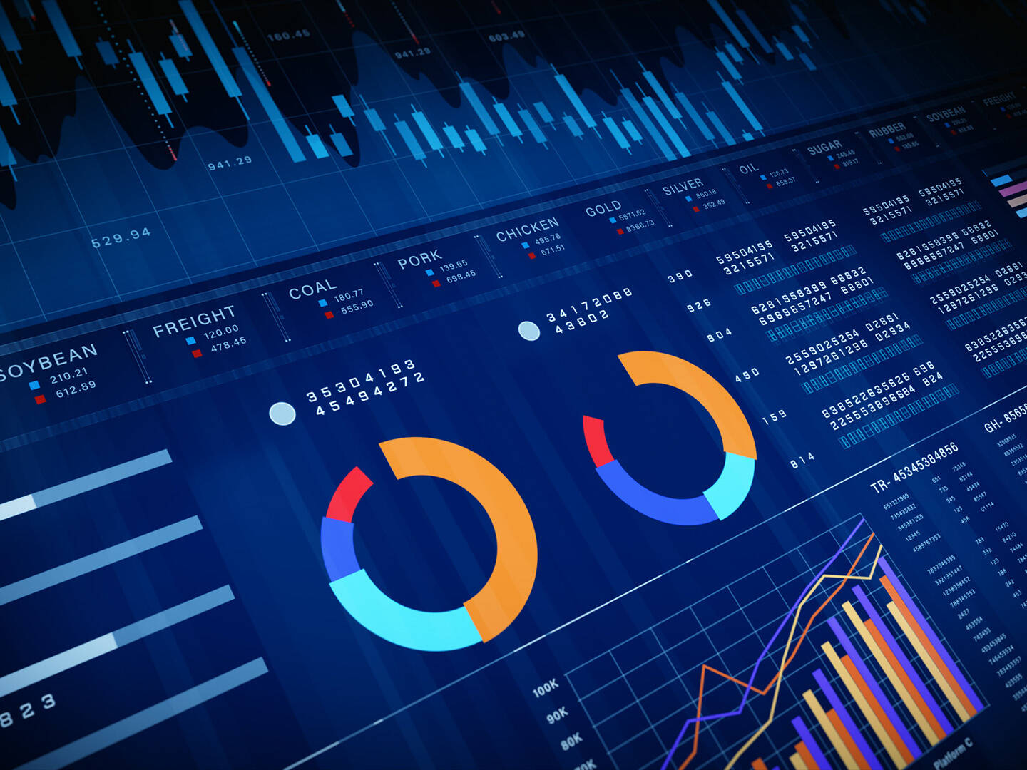 A data visualization chart on a navy background