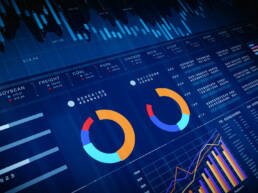 A data visualization chart on a navy background
