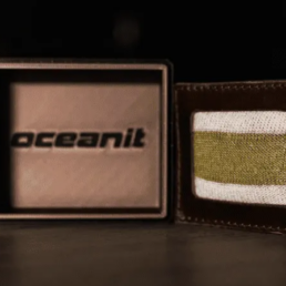 A knit swatch of fabric made with Kertex