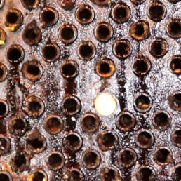 A rusted piece of metal