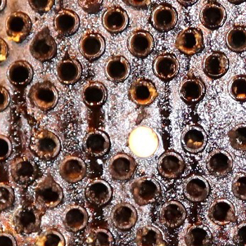 A rusted piece of metal